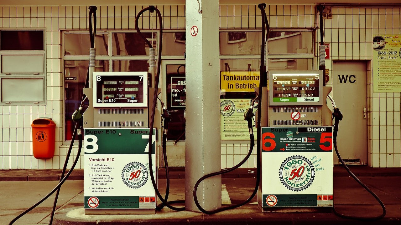 Gas station in the USA.