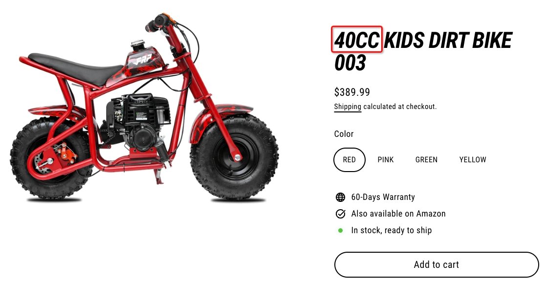 How fast is a 40cc kids dirt bike? - Fit Right Products