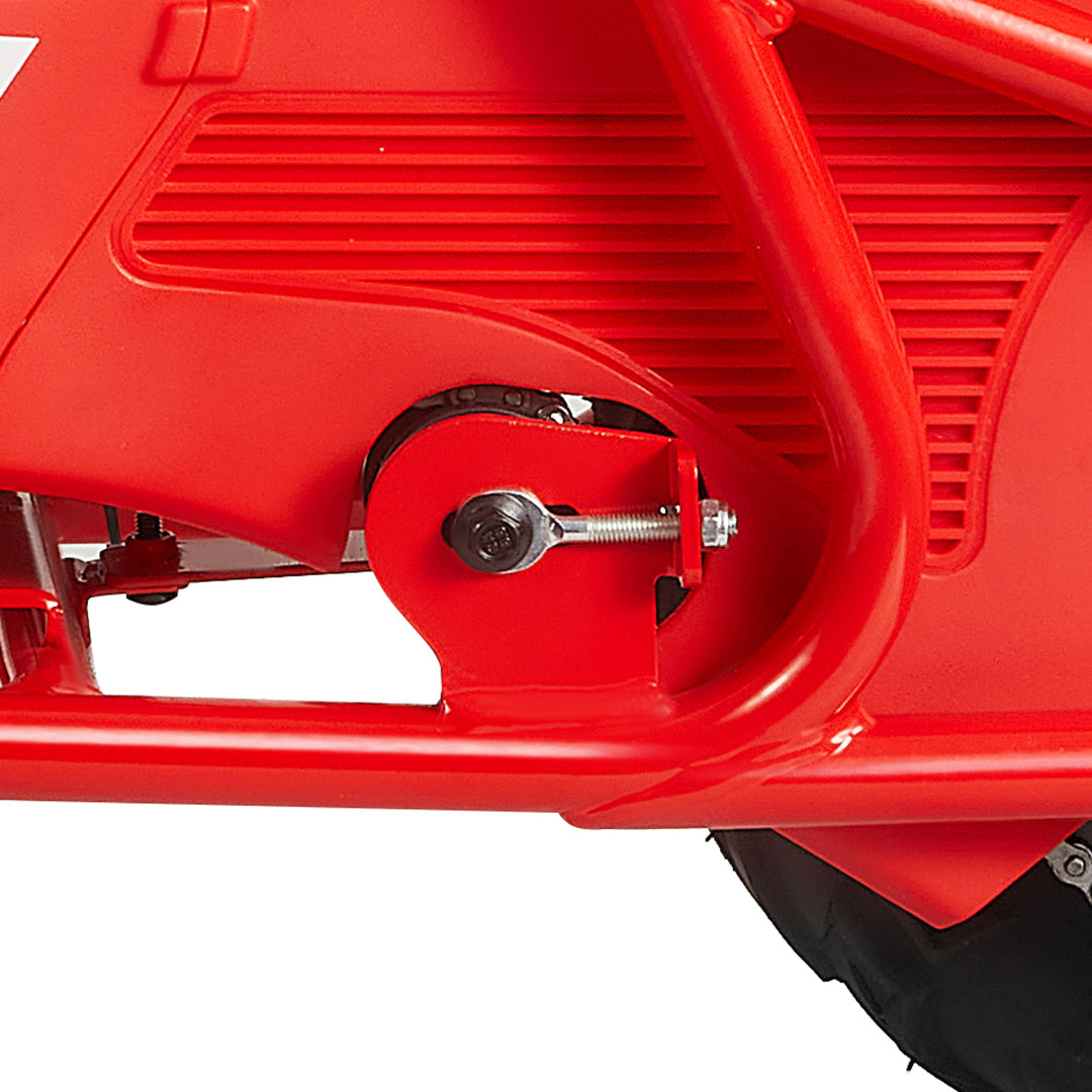 Red FRP GMB100 Gas mini bike details